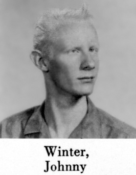 Photo of Johnny Winter in the 1961 Schoolbook